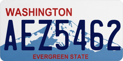 WA license plate AEZ5462
