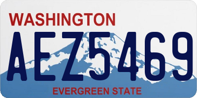 WA license plate AEZ5469