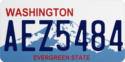 WA license plate AEZ5484