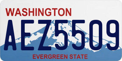 WA license plate AEZ5509