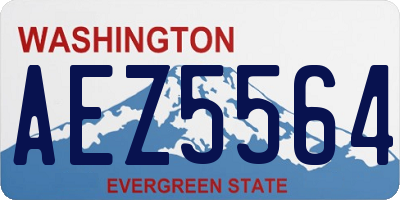 WA license plate AEZ5564