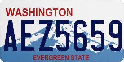 WA license plate AEZ5659