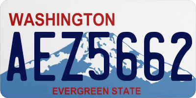 WA license plate AEZ5662