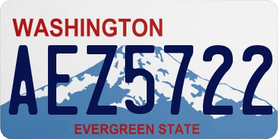 WA license plate AEZ5722