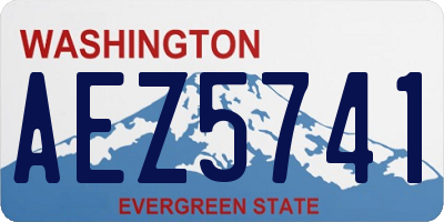 WA license plate AEZ5741