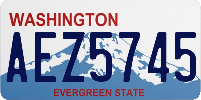 WA license plate AEZ5745