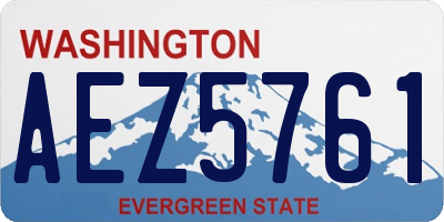 WA license plate AEZ5761
