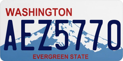 WA license plate AEZ5770