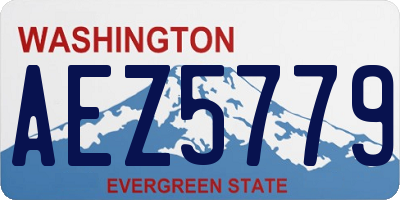 WA license plate AEZ5779