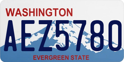 WA license plate AEZ5780