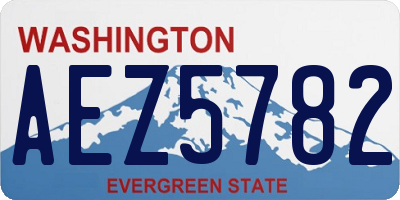 WA license plate AEZ5782