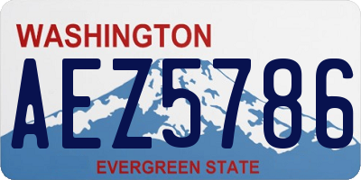 WA license plate AEZ5786