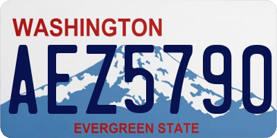WA license plate AEZ5790