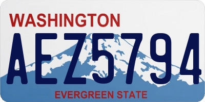 WA license plate AEZ5794