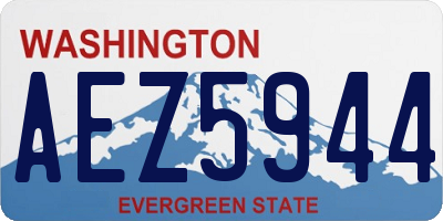 WA license plate AEZ5944