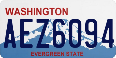 WA license plate AEZ6094