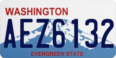 WA license plate AEZ6132