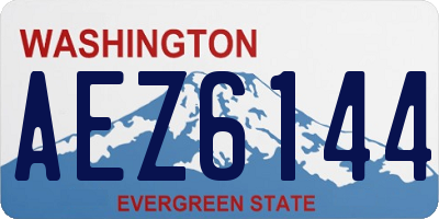 WA license plate AEZ6144