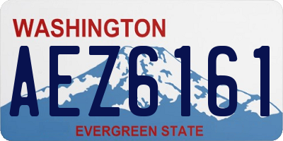 WA license plate AEZ6161