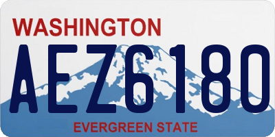 WA license plate AEZ6180