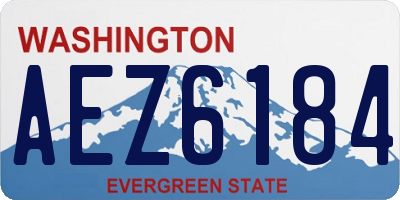 WA license plate AEZ6184