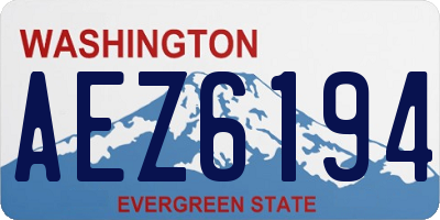 WA license plate AEZ6194
