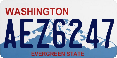 WA license plate AEZ6247