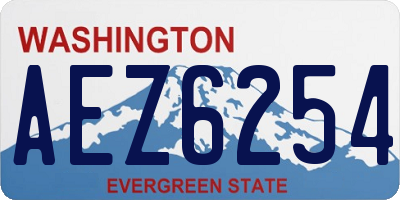 WA license plate AEZ6254