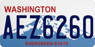 WA license plate AEZ6260