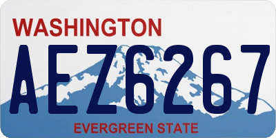 WA license plate AEZ6267
