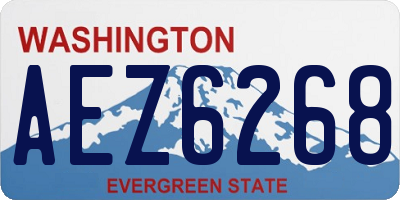 WA license plate AEZ6268