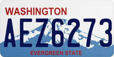 WA license plate AEZ6273