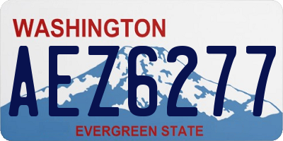 WA license plate AEZ6277