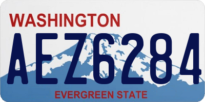 WA license plate AEZ6284