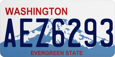 WA license plate AEZ6293