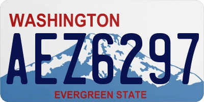WA license plate AEZ6297