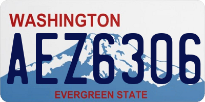 WA license plate AEZ6306