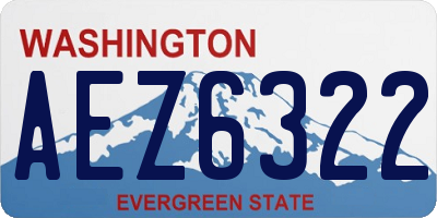 WA license plate AEZ6322