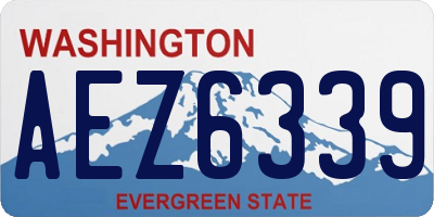 WA license plate AEZ6339