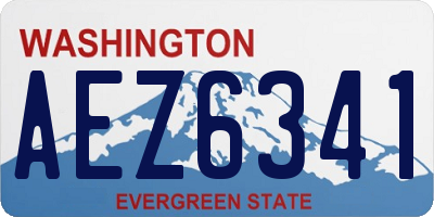 WA license plate AEZ6341
