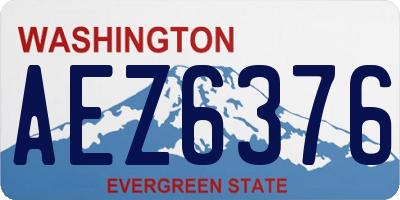 WA license plate AEZ6376