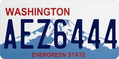 WA license plate AEZ6444
