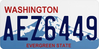 WA license plate AEZ6449