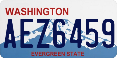 WA license plate AEZ6459