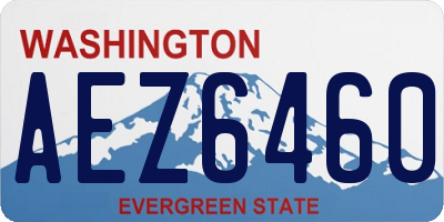 WA license plate AEZ6460