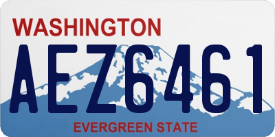 WA license plate AEZ6461