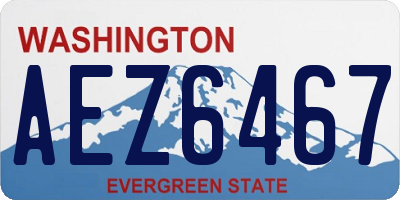 WA license plate AEZ6467