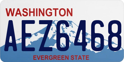 WA license plate AEZ6468