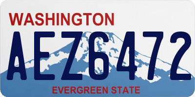 WA license plate AEZ6472