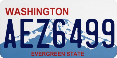 WA license plate AEZ6499